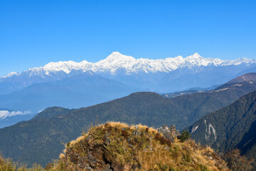 Fototapeta premium Majestic view of mount Kanchenjunga