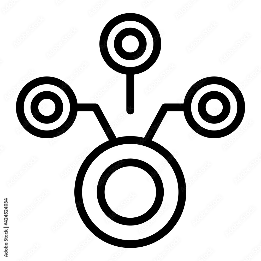 Poster ambassador scheme icon. outline ambassador scheme vector icon for web design isolated on white backg