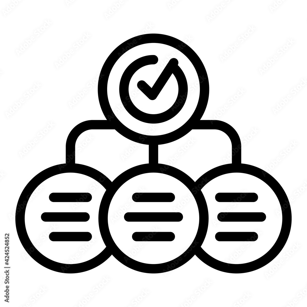 Poster sales scheme icon. outline sales scheme vector icon for web design isolated on white background