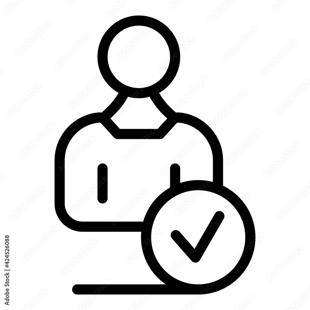 Poster human value icon. outline human value vector icon for web design isolated on white background