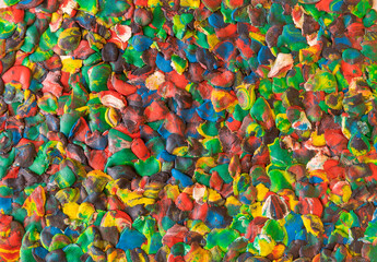 Background from small pieces of colored plasticine.