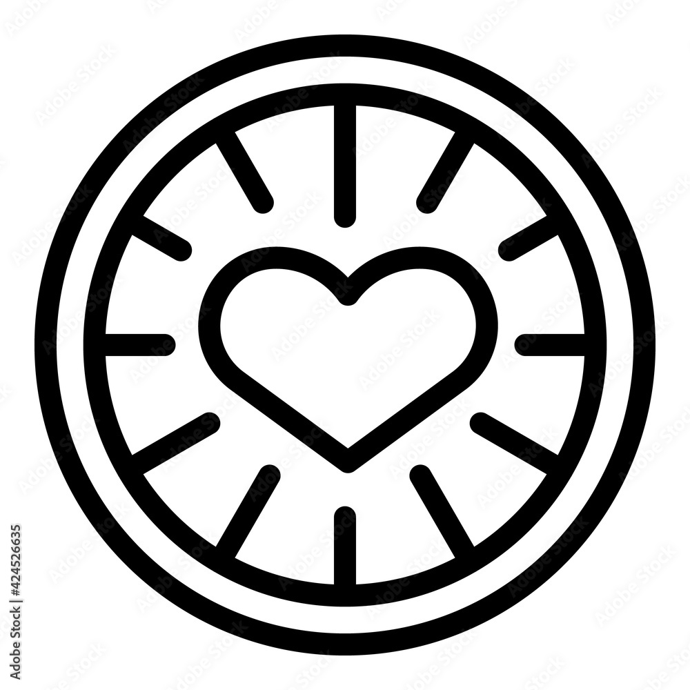 Aufkleber passion value icon. outline passion value vector icon for web design isolated on white background