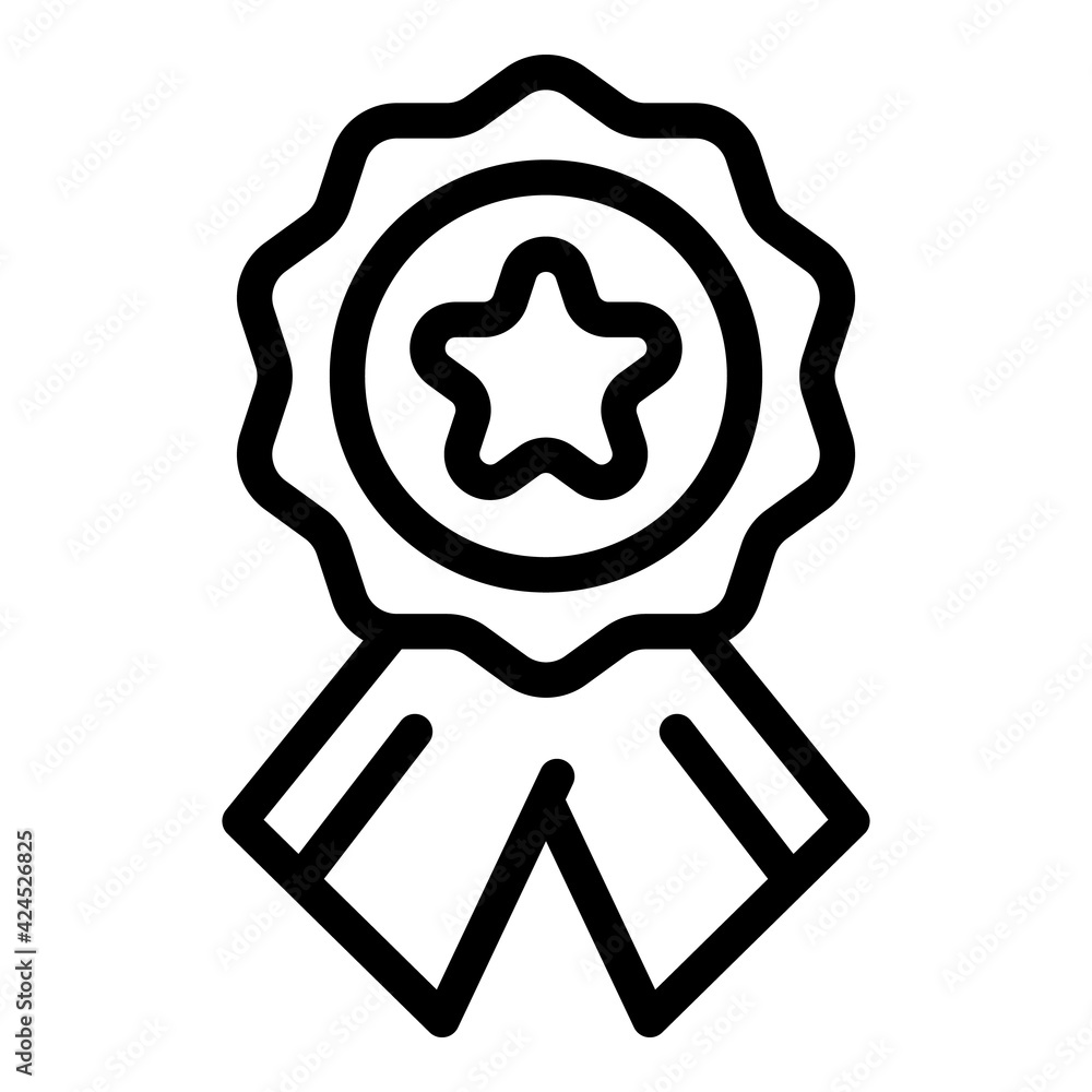 Poster Quality value icon. Outline quality value vector icon for web design isolated on white background