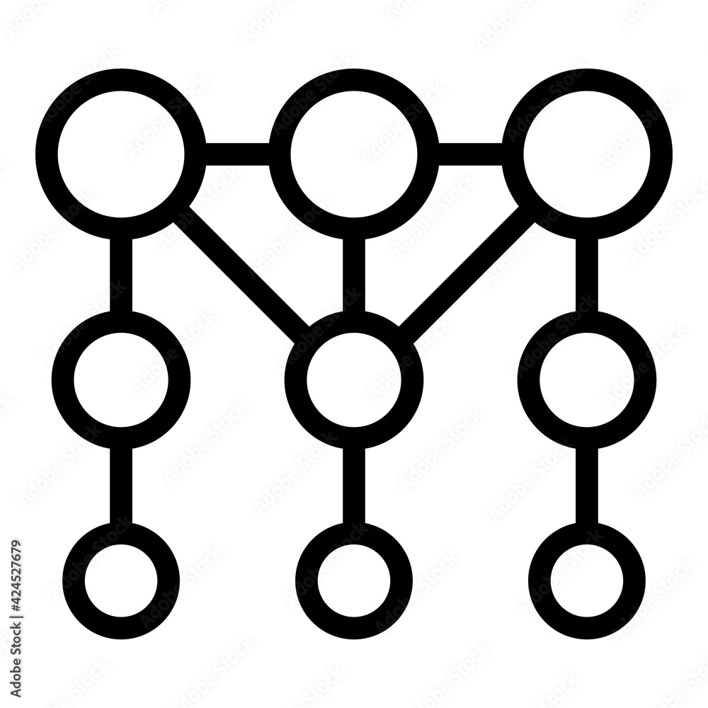 Poster connection icon. outline connection vector icon for web design isolated on white background