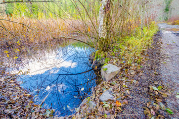 Majestic mountain lake in Canada.