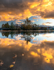 sunrise by the river