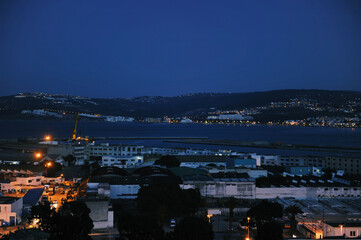 The Harbour at dawn, Tangier, Morocco, North Africa, Africa