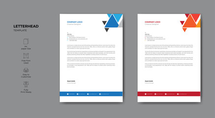 Modern company letterhead template for your project .