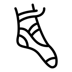 Ballet sport icon. Outline ballet sport vector icon for web design isolated on white background