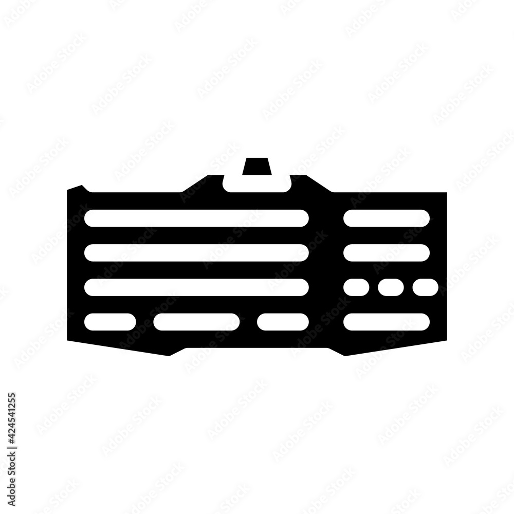Aufkleber keyboard computer glyph icon vector. keyboard computer sign. isolated symbol illustration