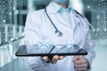 Concept of contact details of a medical institution .