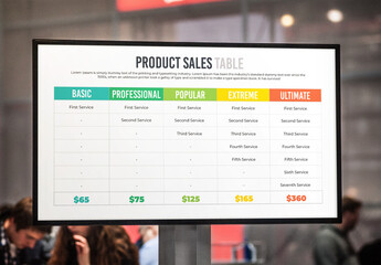 Product Sales Table and Sales Statement