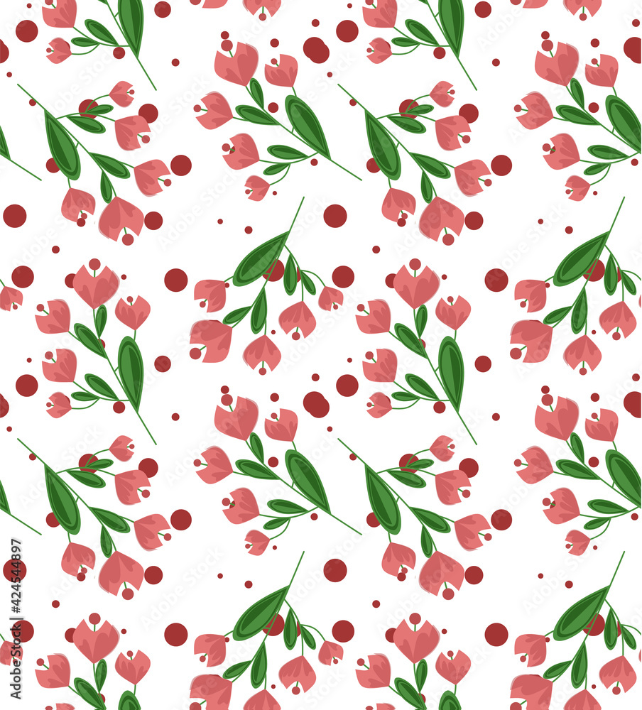 Poster cute floral pattern in the small flower. ditsy print . motifs scattered random. seamless vector text
