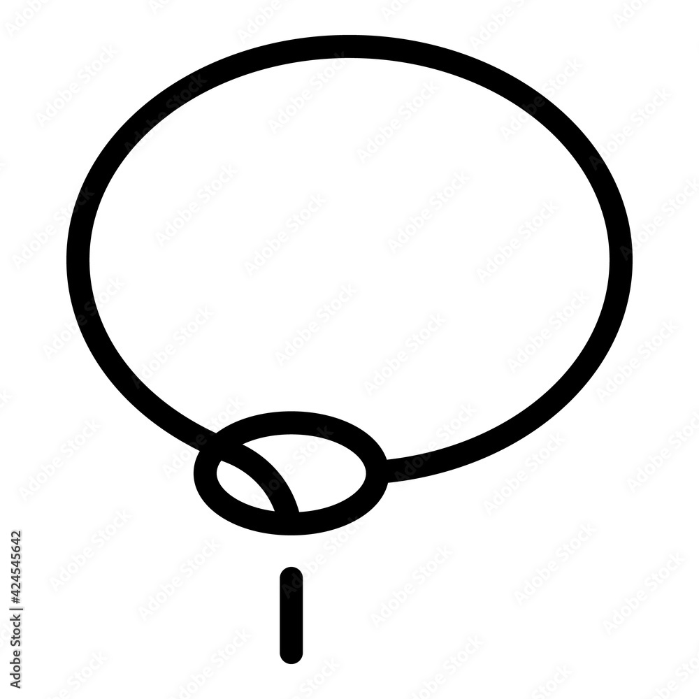 Aufkleber lasso circle icon. outline lasso circle vector icon for web design isolated on white background