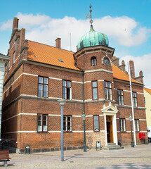 Fototapeta premium Damsholte Det Gamle Rådhus (City Hall) Møn Region Sjælland (Region Zealand) Denmark