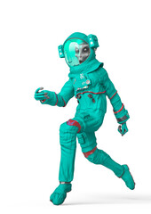 alien astronaut is running late