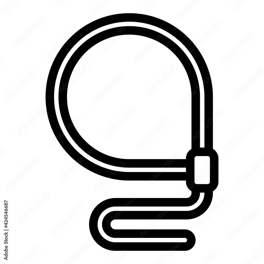Poster strong lasso icon. outline strong lasso vector icon for web design isolated on white background