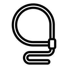 Obraz premium Strong lasso icon. Outline strong lasso vector icon for web design isolated on white background