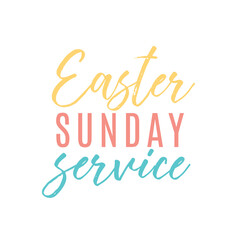 Easter Sunday Service, Easter Sunday, Online Church Service, Easter Holiday, Global Holiday Banner, Resurrection Sunday, Easter Banner, Holiday Vector Text Background