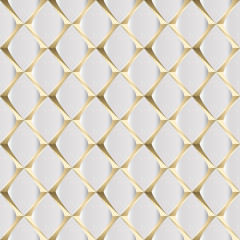 nahtlose Tapete, Hintergrund - goldene luxus Quadrate, Rhombus