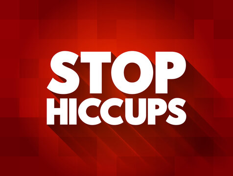 Stop Hiccups Text Quote, Concept Background