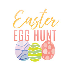 Easter Egg Hunt, Easter Egg Background, Happy Easter Banner Set, Easter Sunday, Church Banner, Online Church Service, Vector, Holiday Background, Colorful Text Background