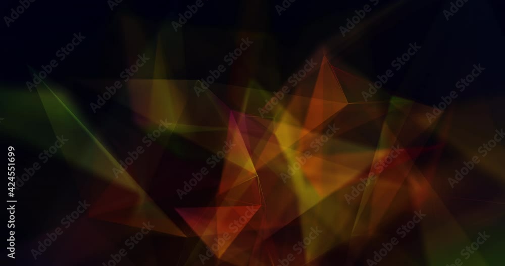 Poster Abstract animation with plexus background shapes