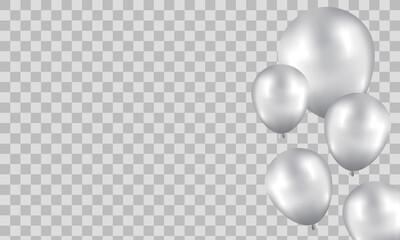 Happy Birthday background with illustrations balloon