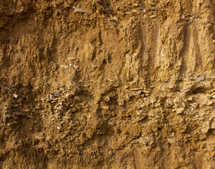 Texture of clay earth in a mountainous area