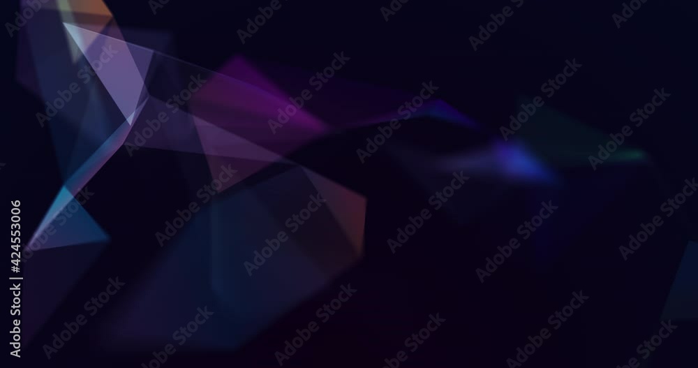 Poster abstract animation with plexus background shapes