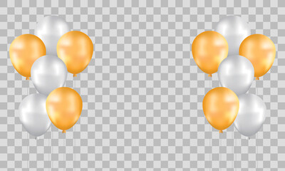 Happy Birthday background with illustrations balloon