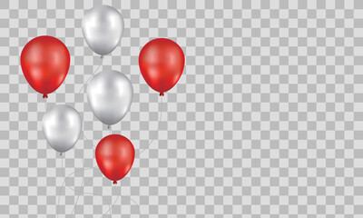 Happy Birthday background with illustrations balloon