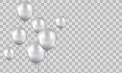 Happy Birthday background with illustrations balloon