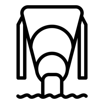 recommend clip art: Water park tube icon. Outline Water park tube vector icon for web design isolated on white background