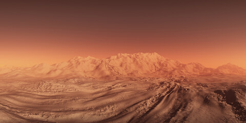 Fototapeta na wymiar Mars Environment Landscape