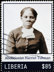 Abolitionist Harriet Tubman on postage stamp