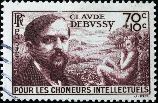 Claude Debussy On French Postage Stamp