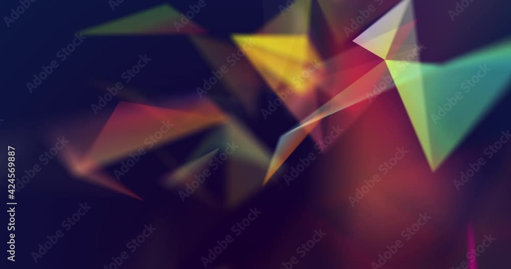 Poster Abstract animation with plexus background shapes