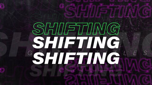 Gritty Text Shift Titles