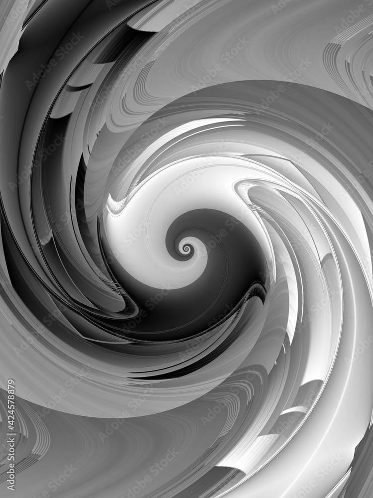 Poster monochrome hexagonal mosaic futuristic designs and patterns on a black and white background