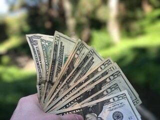 Liasse de billets en dollars