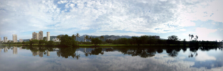 Ala Wai Canal Panorama