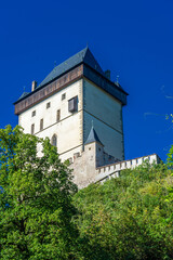 Fototapeta na wymiar The beautiful Castle of Karlstejn in Czech Republic
