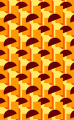 Pattern geometry circle ornament wallpaper