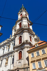 Fototapeta na wymiar Beautiful Church in Prague in Czech Republic
