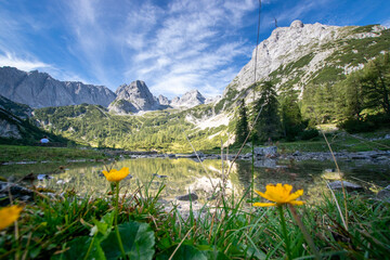 scenery around Seebensee in the austiran alps (Ehrwald, Tyrol, Austria)