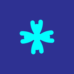 Medical cross flat icon. Simple style hospital logo symbol. Ambulance truck sticker. Logo design element. T-shirt printing. Vector for sticker.