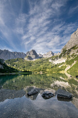 scenery around Seebensee in the austiran alps (Ehrwald, Tyrol, Austria)
