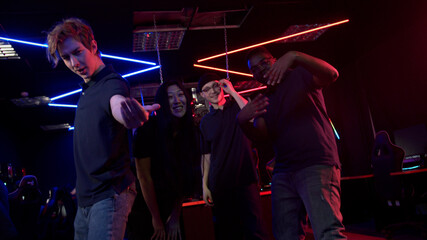 A cool team of gamers invites you to join the world of esports in a computer club