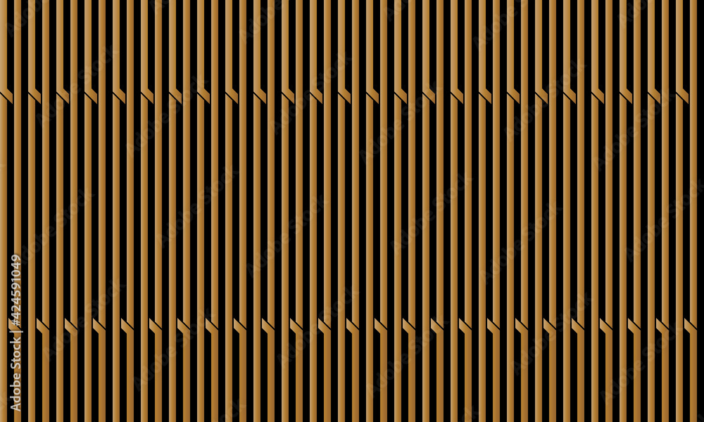 Aufkleber seamless of vertical stripe with diagonal pattern. design regular lines gold on black. design print 